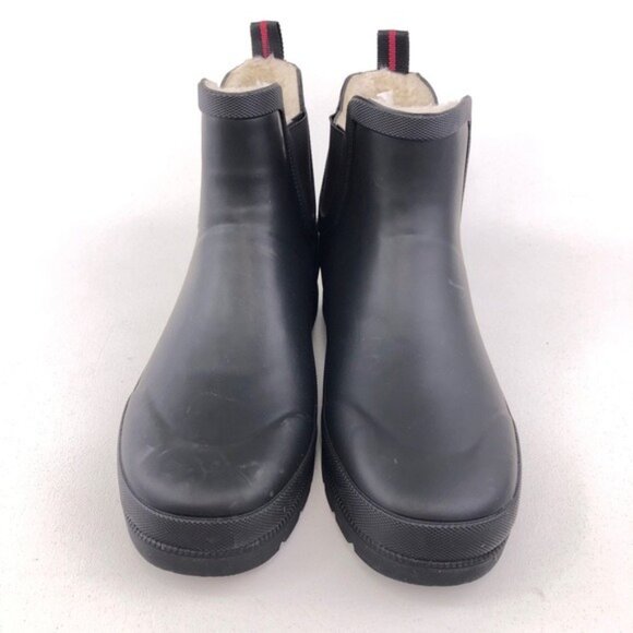 Tretorn Lina Black Rubber Chelsea Rain Boots 9M - Picture 4 of 11